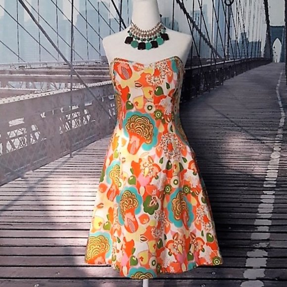 Anthropologie SHOSHANNA swing dress, so flattering - Picture 7 of 8